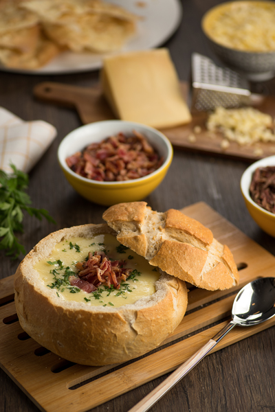 Sopa no pão italiano do Viena (Foto: divulgação)