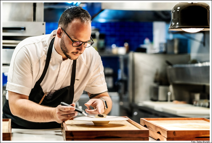 Luiz Filipe Souza é o chef convidado na segunda edição do programa Haute Cuisine (Foto: Tadeu Brunelli)