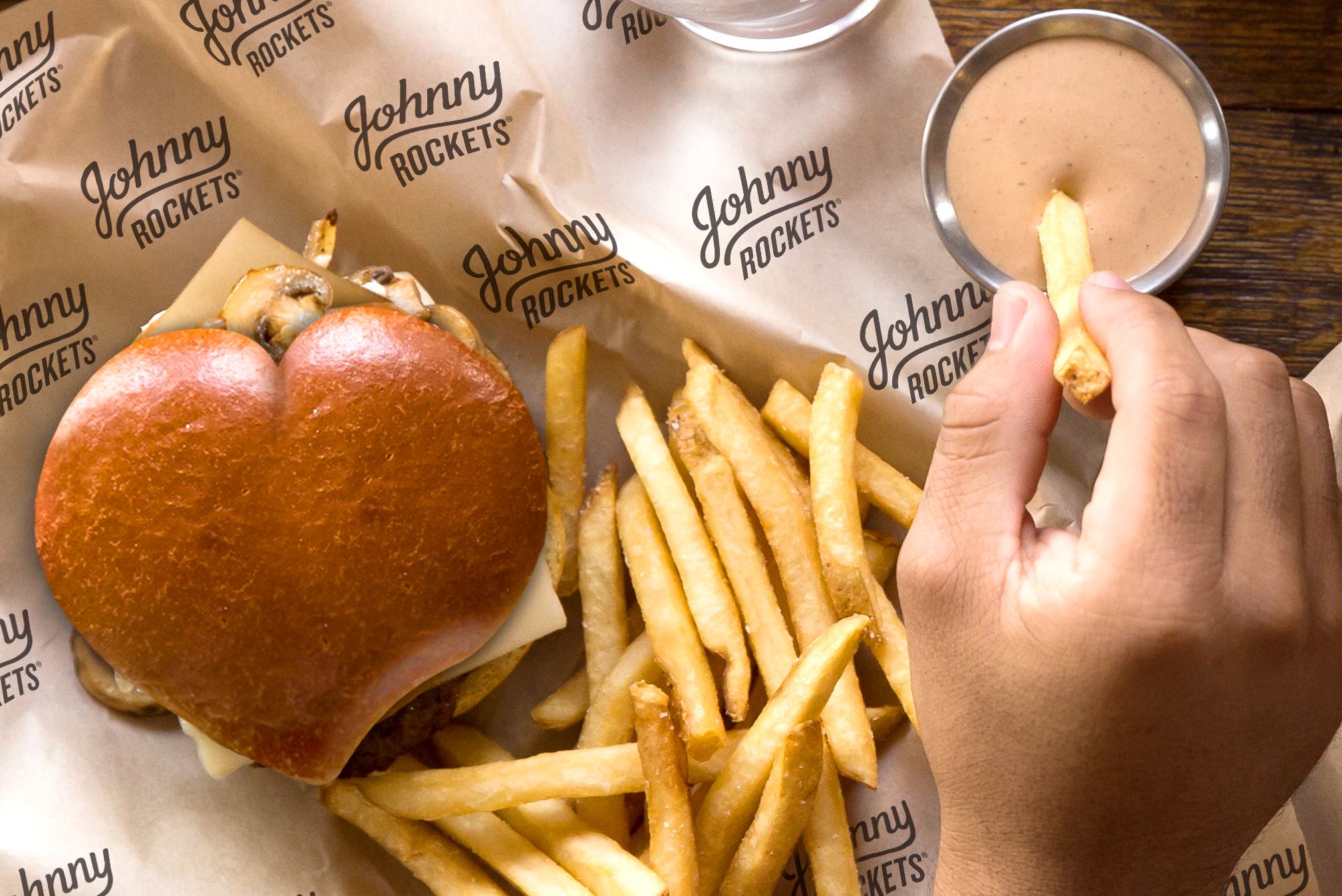 Johnny Rockets - Heart Burger