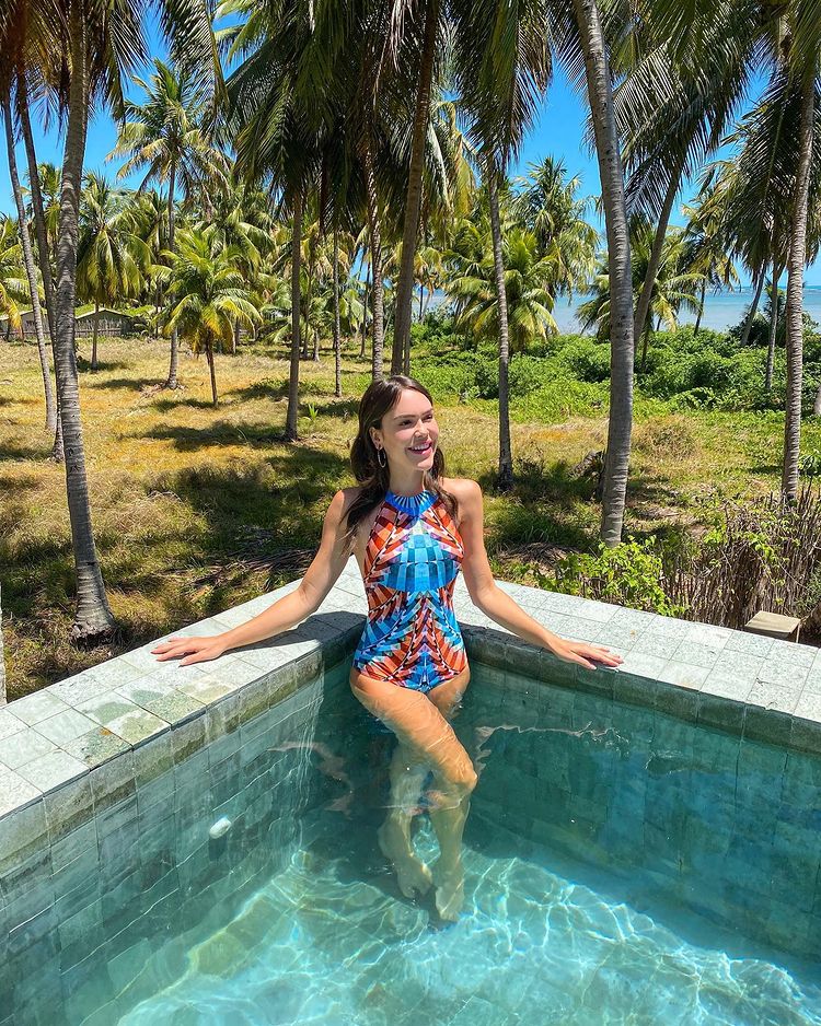 Lari Duarte indica a Praia do Patacho como destino ideal de férias (Foto: acervo pessoal)