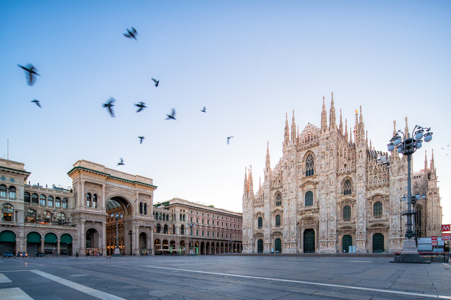 Piazza Duomo, Milao, Italia